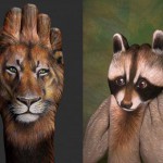 Lion-and-Raccoon-Hand-Painting-Art-by-Guido-Daniele