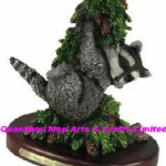 Polyresin-Raccoon-Statue-Resin-Raccoon-Figure