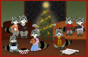 raccoons_christmas_by_krdoz-d4k4yxa