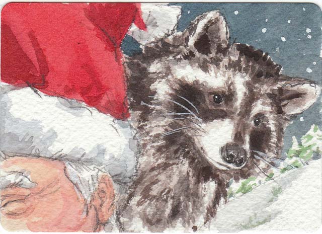 santa raccoon copy